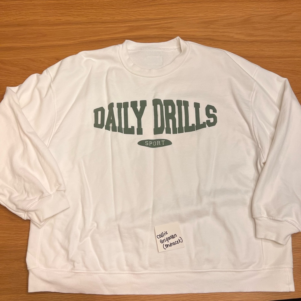 Daily Drills oversized sport crew